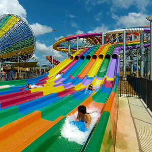 Cao bồi sợi thủy tinh công viên nước trượt thiết kế và thiết bị công viên nước cầu vồng Slide để bán - Product Image 5