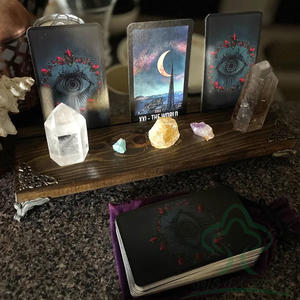 Support de carte de <span class=keywords><strong>tarot</strong></span> en bois-Fournitures de sorcellerie, accessoires de <span class=keywords><strong>tarot</strong></span>, petit étui de carte de <span class=keywords><strong>tarot</strong></span>-Affichez votre <span class=keywords><strong>tirage</strong></span> quotidien de cartes - Product Image 5