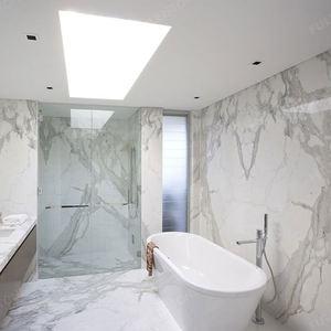 Armoire de cuisine moderne en marbre blanc Calacatta de haute qualité Finition polie naturelle Résistance à la pression de dureté élevée Appartements - Product Image 6