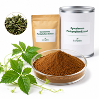 Extrait de Gynostemma Pentaphyllum LongBio en poudre 20%-98% Gypenosides, extrait de feuille de Jiaogulan pour complément alimentaire, matière première