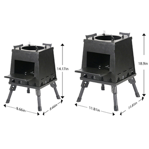 Fornello <span class=keywords><strong>da</strong></span> Campeggio in Acciaio per <span class=keywords><strong>Esterni</strong></span>, Scelta delle Celebrità di Internet, per Picnic e Bollitura dell'Acqua, 250x360mm, con Guanti per Grigliare - Product Image 5