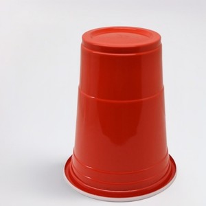 Vasos <span class=keywords><strong>de</strong></span> fiesta <span class=keywords><strong>de</strong></span> plástico desechables reutilizables en rojo y blanco con una capacidad <span class=keywords><strong>de</strong></span> 16 onzas adecuados para bodas y ocasiones festivas - Product Image 6