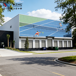 High Quality High Clearance Indoor Tennis Shelter Galvanized Steel <b>Frame</b> Ready Made <b>for</b> Professional Centers 50-Year Lifespan - Product Image 1