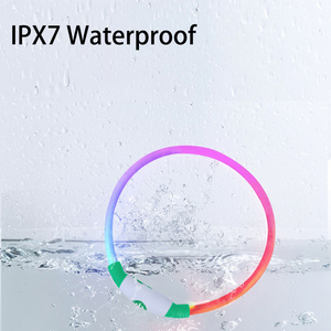 Venta al por mayor de <span class=keywords><strong>collar</strong></span> LED recargable de plástico elegante <span class=keywords><strong>collar</strong></span> de perro gato brillante para la seguridad nocturna disponible tamaños pequeños y grandes - Product Image 2