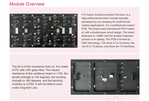 โมดูล LED P10 สำหรับใช้งานภายในอาคาร SMD จอแสดงผลดิจิตอล LED สีเต็มรูปแบบ ขนาด 320x160 มม. สำหรับป้ายโฆษณา - Product Image 3