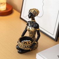 Statue de femme en résine avec porte-bijoux de style tribal pour la décoration de la pièce, articles de décoration, souvenirs, cadeaux