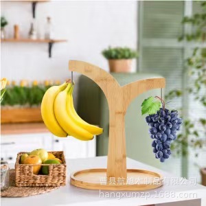 Estante de Madera con Forma de Plátano para Frutas, Organizador de Cocina, Fácil de Montar, Giratorio, Multiusos - Product Image 5