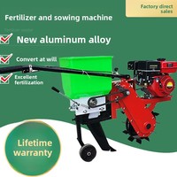 Semoir automatique à essence 1 rang pour maïs, semoir direct avec fertiliseur de blé, machine de plantation de précision pour la ferme