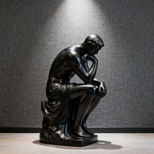 Sculpture de ballerine personnalisée W068 en fibre de verre GRC, écologique, résistante aux intempéries, élégante, sur le thème de la danse, décoration de sol pour la maison et l'hôtel - Product Image 2