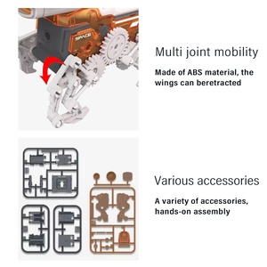 JinYing DIY Solar <b>Robot</b> <b>Toy</b> 138 Pieces 4 in 1 Space Adventure Electric Space Car <b>Toy</b> Assembly Kit for Kids - Product Image 6