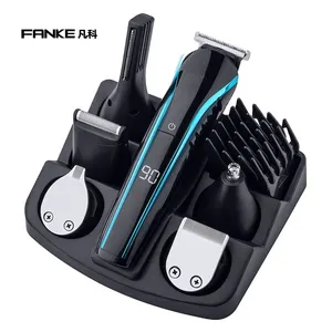 FK-8588T 6 in1多機能電動ヘアクリッパーカスタマイズ卸売充電式コードレスヘアクリッパーセット