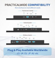 PC de panel industrial con 7 10,1 13,3 15,6 pulgadas IP65 Pantalla táctil capacitiva TFT a prueba de agua Monitor industrial nuevo y mejorado