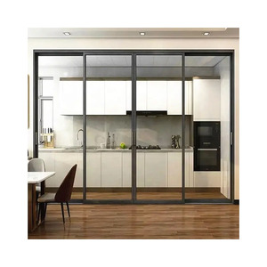 Vente directe du fabricant, <span class=keywords><strong>porte</strong></span> coulissante commerciale robuste pour balcon et cour, <span class=keywords><strong>porte</strong></span> coulissante en aluminium à double vitrage - Product Image 2