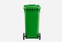 Haute qualité vert/rouge/bleu/jaune 120L extérieur recycler la poubelle rectangulaire en plastique