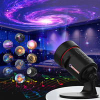 Projecteur Galaxy White Noise Star Projector Lens 10 Realistic Nebula Scenarios Room Light Timer off Controls & 8-Color Night Light
