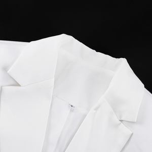 Abbigliamento elegante formale personalizzato autunno 2025 Set da <span class=keywords><strong>donna</strong></span> 2 pezzi completo Blazer bianco e gonna per le signore di alta qualità - Product Image 6