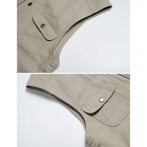 FOXA Men's Multi-Pocket Cotton Lightweight Outdoor <b>Utility</b> <b>Vest</b> Hiking Fishing Photography Work - Product Image 6