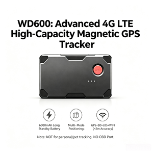 Traceur <span class=keywords><strong>GPS</strong></span> magnétique 4G pour voiture WD600, longue autonomie de la batterie, localisation en temps réel avec bouton SOS, surveillance vocale et alarme antivol - Product Image 4