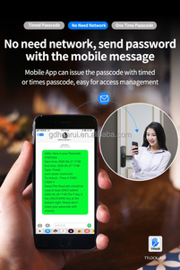 חכם רים מנעול app WIFI invisible IP65 עמיד למים חיצוני טביעות אצבע מתכת שער נעילת מקשי כרטיס דלת מנעול - Product Image 5
