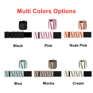 สายรัดข้อเท้าซิลิโคนสีเบจแบบบาง น้ำหนักปรับได้เอง น้ำหนักข้อเท้าคู่ 3 กก. 4 ปอนด์ OEM 5 กก. 1 กก. น้ำหนักข้อเท้าและข้อมือสำหรับผู้ชาย - Product Image 3