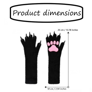 Gants longs en silicone pour Halloween, avec griffes et ongles en silicone, pour fêtes d'horreur et accessoires de cosplay - Product Image 2
