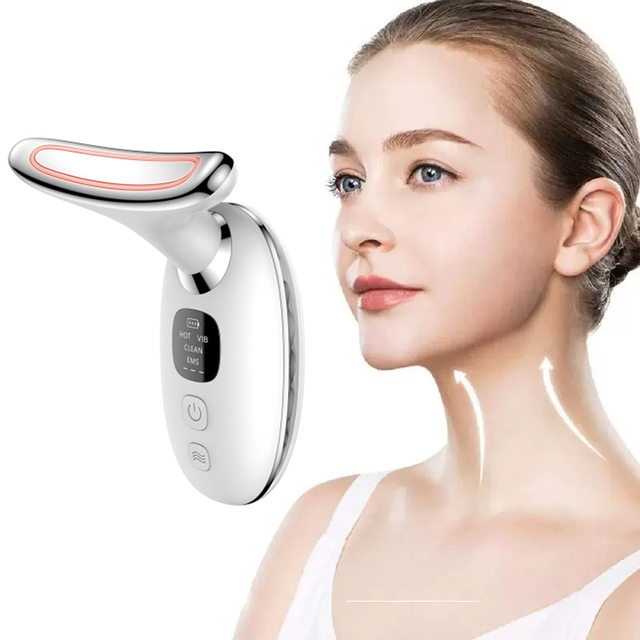 OEM 3-in-1 Microcurrent Facial Lifting & Neck Beauty Device Home Use Electric Skin Rejuvenating Tool Massage Product