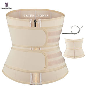 Logo personalizzato 3 strati cintura a doppia compressione Plus Size donna vita Shaper 100% lattice vita Trainer corsetto con cerniera - Product Image 2
