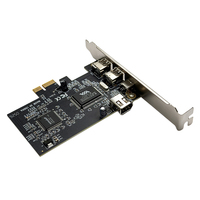 Kartu PCIe X1 FireWire 1394a VIA VT6307 Chip 4 Port Eksternal untuk Pengambilan Video Camcorder DV Bukan untuk Antarmuka Audio