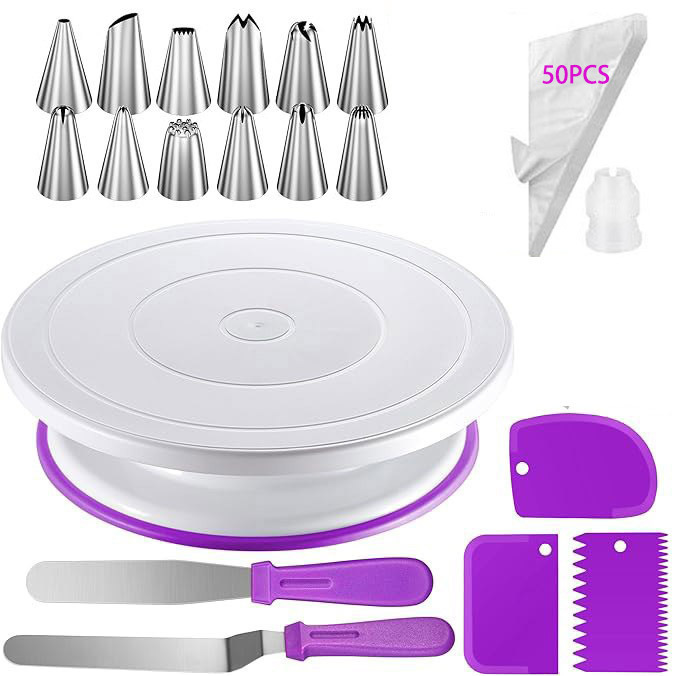 Purple 69-Pc Piping Nozzle Set (Color Box)