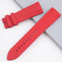 Bracelet en caoutchouc fluoré Fkm en silicone pour bracelet de montre Longines Rolex Huawei Seiko 20mm 22mm