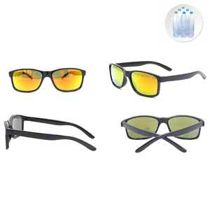 Recycled Sunglasses Plastic Eco Material Classic Square Frame Sun glasses For Unisex