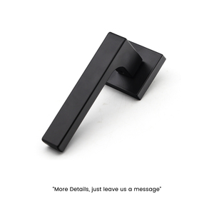 رخيصة الثمن الحديثة بسيطة الحديد الأسود مقبض الباب الانقسام لغرفة النوم - Product Image 4