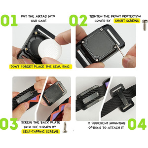 Impermeable para Air Tag Case Holder para Collar de perro Mount <span class=keywords><strong>2023</strong></span> Collar de Mascota para <span class=keywords><strong>Airtag</strong></span> Dog Collar Holder impermeable - Product Image 3