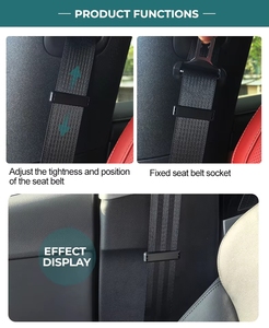 Accessoires <span class=keywords><strong>de</strong></span> voiture sans BPA fournis par l'usine : Limiteur <span class=keywords><strong>de</strong></span> <span class=keywords><strong>ceinture</strong></span> <span class=keywords><strong>de</strong></span> <span class=keywords><strong>sécurité</strong></span> écologique et pinces <span class=keywords><strong>de</strong></span> <span class=keywords><strong>sécurité</strong></span> - Product Image 5