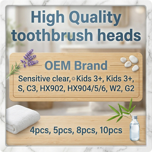 OEM Customized Logo Nylon Medium Bristle Oral Brush <b>Heads</b>-Replacement for Hotel Outdoor & Household Use-Retailers - Product Image 1