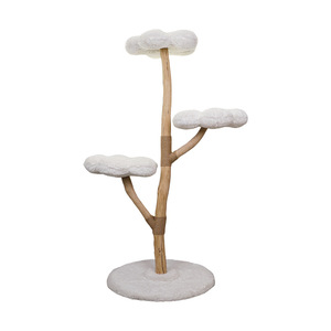 Cloud <span class=keywords><strong>Cat</strong></span> Klettergerüst Großer Katzenbaum Sprungplattform All-in-One Luxuriöses Massivholz Katzenregal Nest Platzsparend - Product Image 5