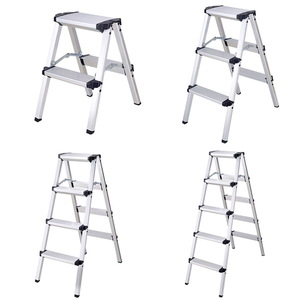 Hot Sale Portable 3-Step Folding Aluminium Stool <b>Ladder</b> Modern Industrial for Outdoor Home Use - Product Image 1