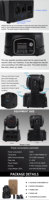 Projecteur LED Wash Par Shehds 7x18W RGBWA+UV Mini Moving Head pour DJ