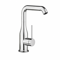 Robinet de lavabo en laiton de style allemand, monocommande, à poser sur le comptoir, avec eau chaude et froide, pour appartement et projets résidentiels