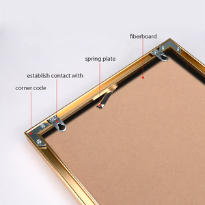 Phật sơn nhà máy bán buôn A3 A4 8K chải khung nhôm 25mm chiều rộng Anodised 5 màu sắc khung kim loại - Product Image 5