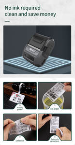 <span class=keywords><strong>Impresora</strong></span> de Etiquetas Térmicas Portátil <span class=keywords><strong>Mini</strong></span> USB MHT-P8003 de 80 mm de Ancho Máximo de Papel en Existencia - Product Image 5