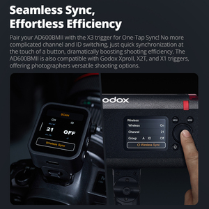 Godox AD600BM II ad600bmii thế hệ thứ hai bên ngoài ngoài ngoài trời Studio máy ảnh Flash 600W sứ nhiếp ảnh ánh sáng - Product Image 3
