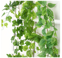 Guirlande de lierre artificiel, feuilles artificielles en plastique pour la décoration de la maison