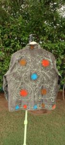 Handmade <b>Velvet</b> Embroidered Couples <b>Jacket</b> – Luxury Artisan Floral Winter Fashion Coat for <b>Men</b> & Women - Product Image 2