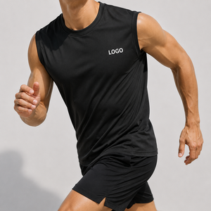 Camiseta Deportiva Personalizada sin Mangas para Hombre, de Secado Rápido, Absorbe la Humedad, para Correr, Gimnasio, Entrenamiento, Ropa Deportiva, Uniforme de Equipo - Product Image 1