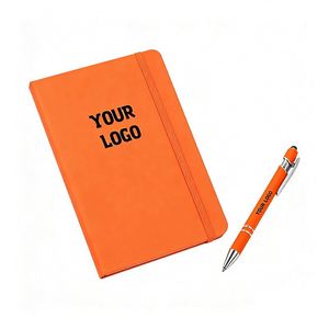Custom Printed With Logo Promo Business Gift School Student Book Pu Hard <b>Cover</b> Leather Notebook - Product Image 1