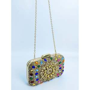 Bolsas de Clutch de Diamante Feitas à Mão para Mulheres, Bolsa de Cristal em Forma de Animal para Festas e Eventos, Bolsa Transversal com Strass - Product Image 4