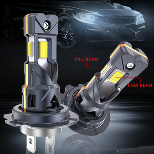 ไฟหน้ารถยนต์ LED ดีไซน์ใหม่ 3 ด้าน ให้แสงสว่างแบบ Plug and Play รุ่น H4 H7 พร้อมไฟส่องสว่างเสริม - Product Image 2
