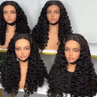 Pelucas de Cabello Humano 15A SDD, Cabello Natural Virgen Indio, Vietnamita, Birmano Rizado, Peluca con Frente de Encaje HD sin Pegamento para Mujeres Negras