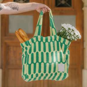 Bolso de hombro ecológico y a la moda, bolso de mano de alta gama, bolso de compras a rayas para mujer OEM - Product Image 2